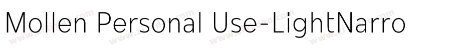 Mollen Personal Use-LightNarrow字体转换